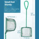 Small Green Fish Net with Soft Nylon Mesh for Aquarium — view 3