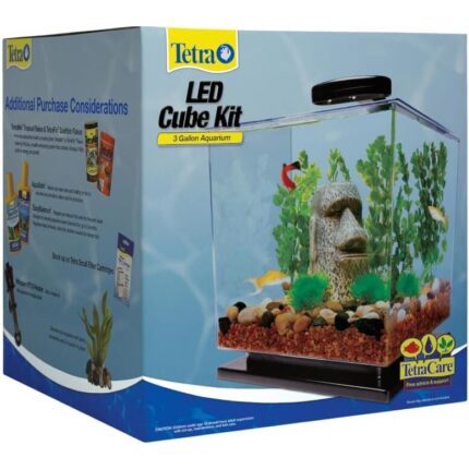 3 Gallon LED Cube Aquarium Kit – Complete Setup — view 2