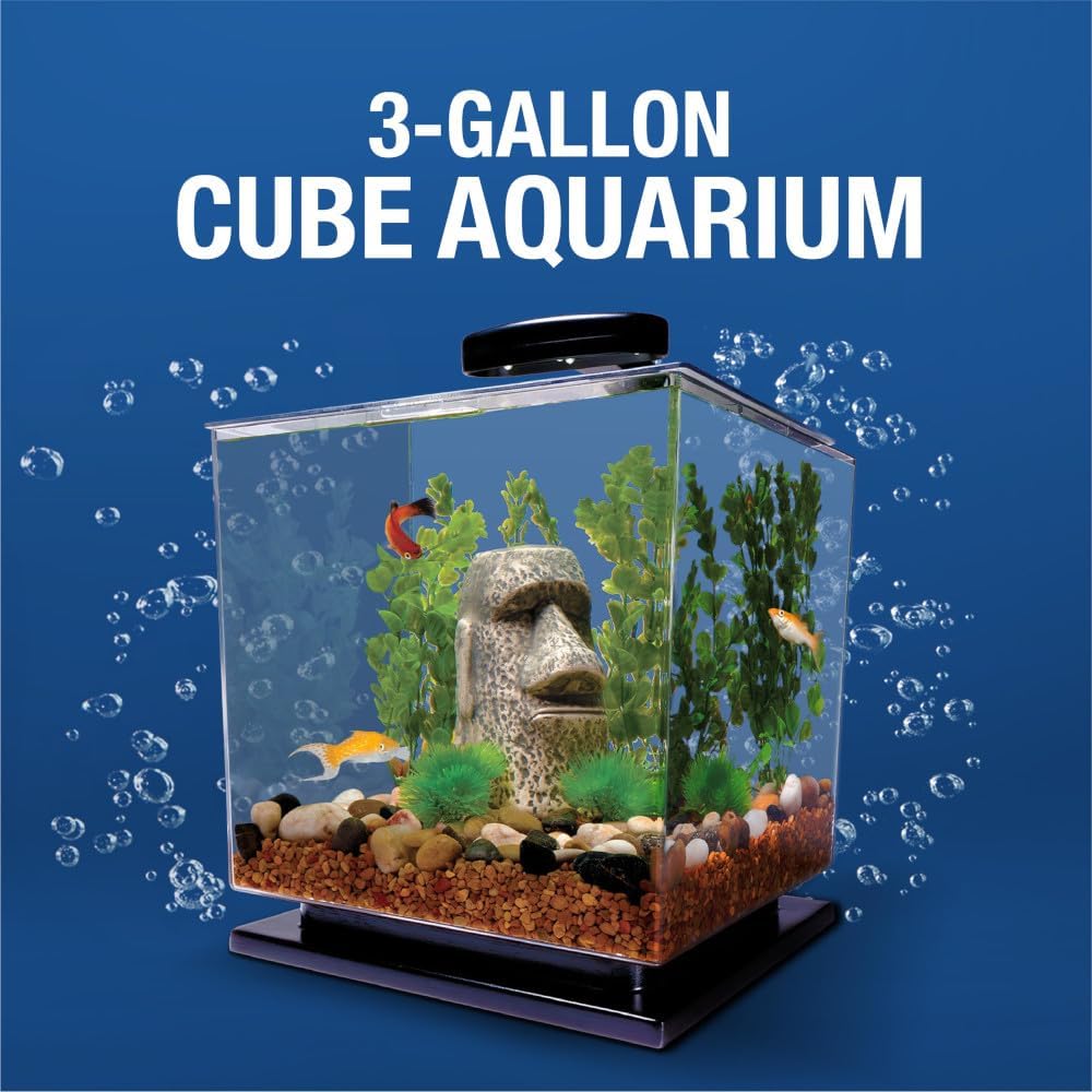 3 Gallon LED Cube Aquarium Kit – Complete Setup — view 4