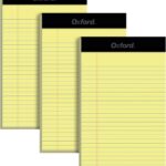 Narrow Ruled Yellow Notepads