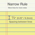 Narrow Ruled Yellow Notepads - Hình 3