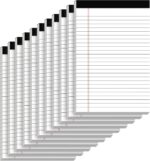 White College Ruled Notepads - Hình 9