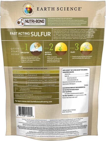 Fast-Acting Garden Sulfur - 5lb Soil pH Lowerer