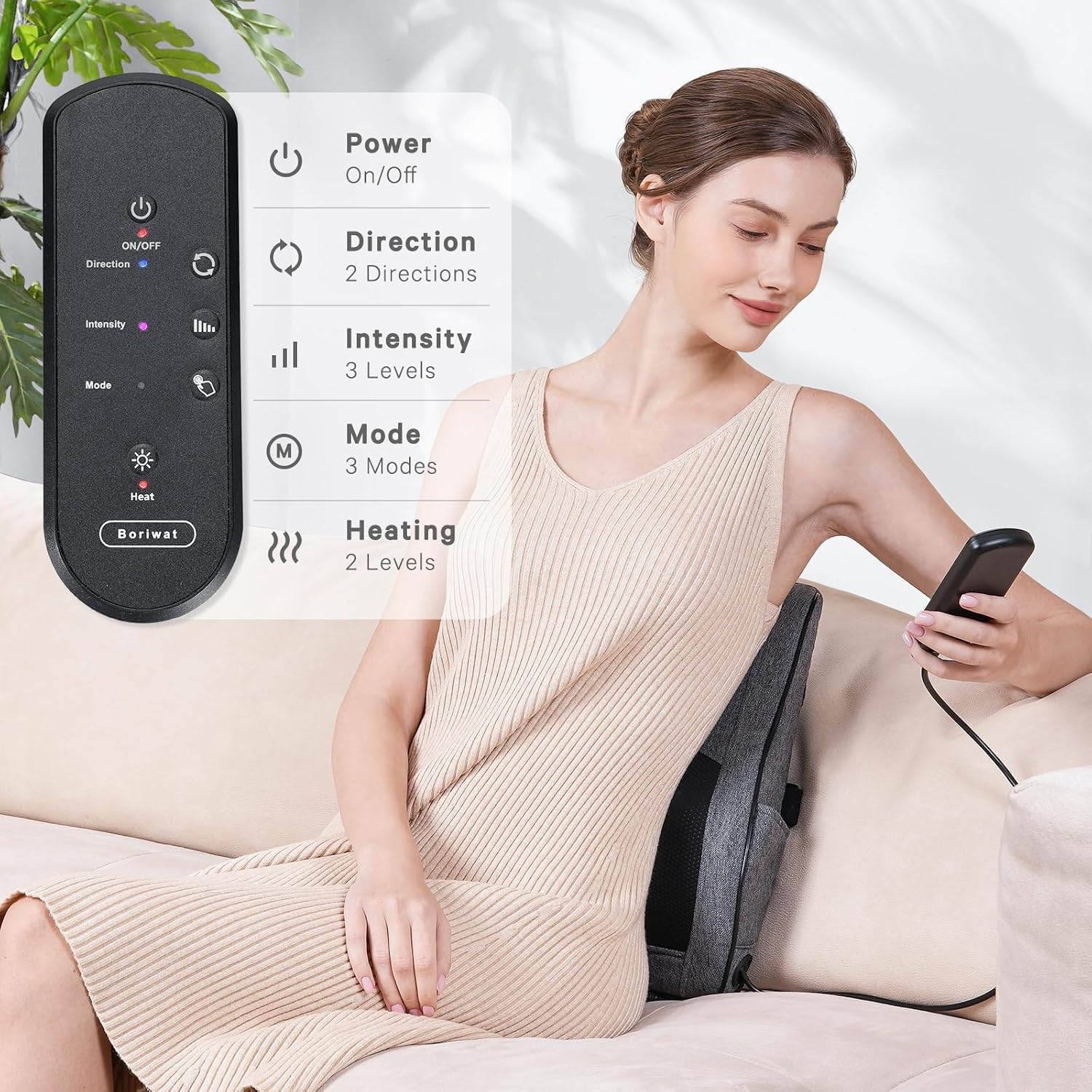 Boriwat Shiatsu Massager with Heat - Hình 7