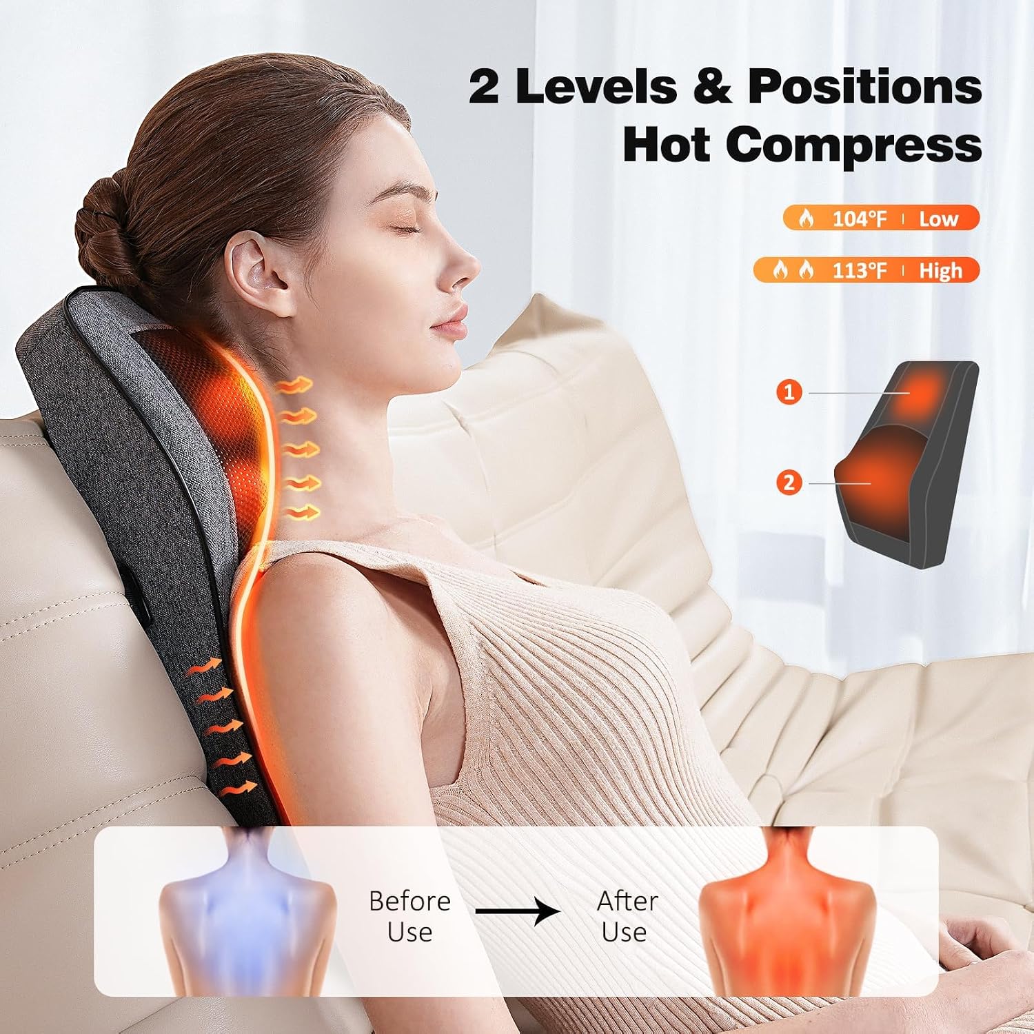 Boriwat Shiatsu Massager with Heat - Hình 2