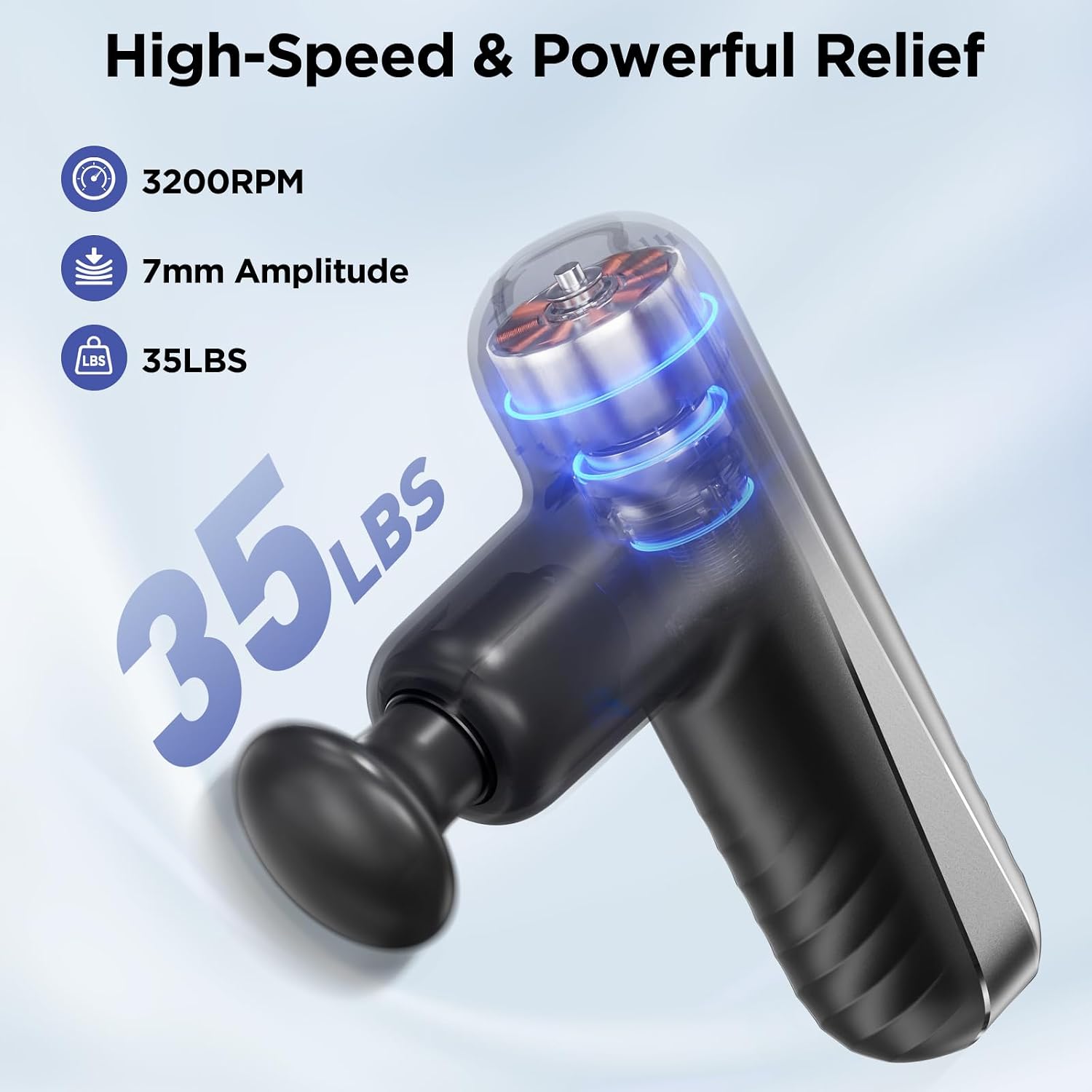 Compact Percussion Massage Gun - Hình 2