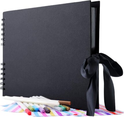 Black Scrapbook Album