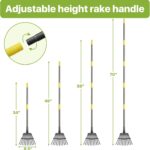 Compact Telescoping Garden Rake - Hình 3