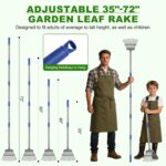Adjustable Steel Tine Rake - Hình 2