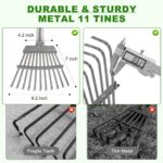 Adjustable Steel Tine Rake - Hình 4