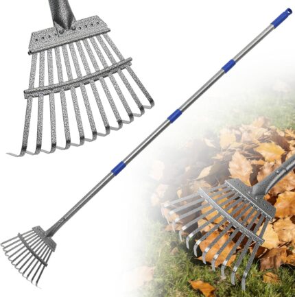 Adjustable Steel Tine Rake