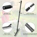 Adjustable Heavy Duty Garden Rake - Hình 5