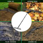 Adjustable Heavy Duty Garden Rake - Hình 6