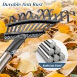 Collapsible Steel Leaf Rake - Hình 4