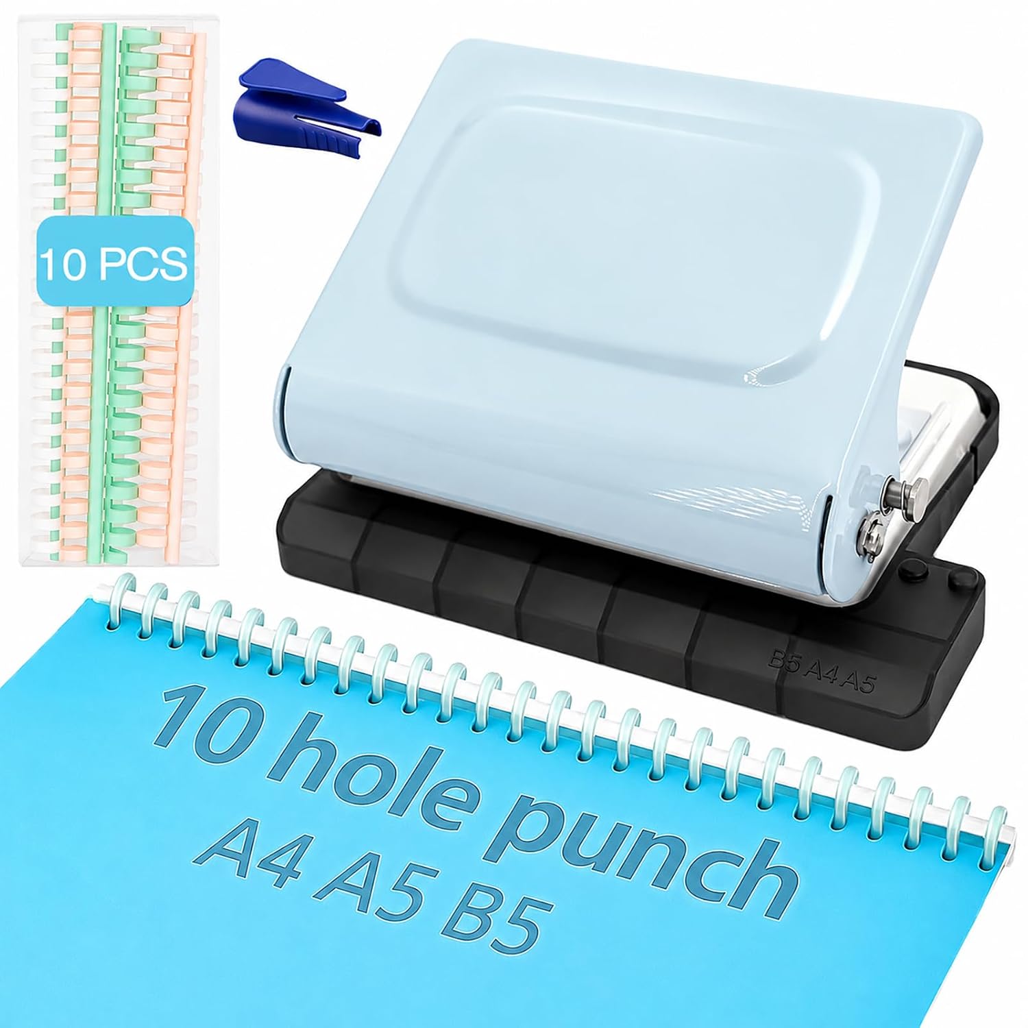 Compact 10-Hole Punch Set – Compact 10-Hole Punch & Binder Set for — image 12