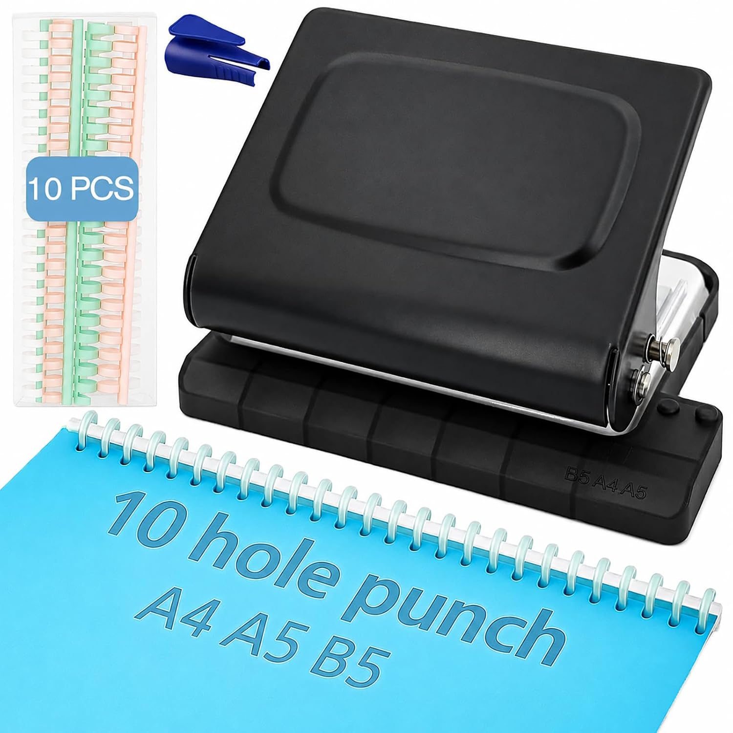 Compact 10-Hole Punch Set – Compact 10-Hole Punch & Binder Set for — image 11