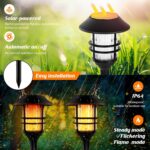 Solar Flickering Flame Path Lights
