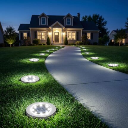 12-Pack Solar Ground Path Lights