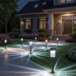 Bright Solar Powered Garden Path Lights
