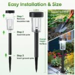 Bright Solar Powered Garden Path Lights