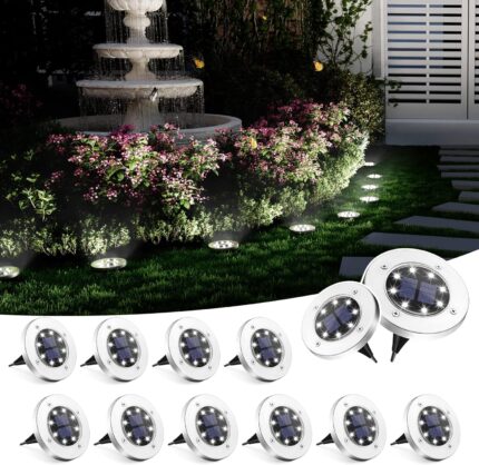 Solar Disk Ground Lights