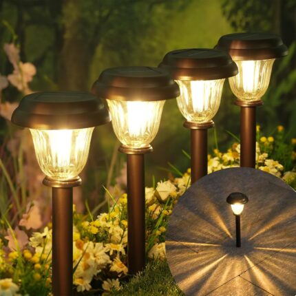 Elegant Bronze Solar Path Lights