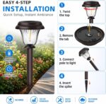 Elegant Bronze Solar Path Lights