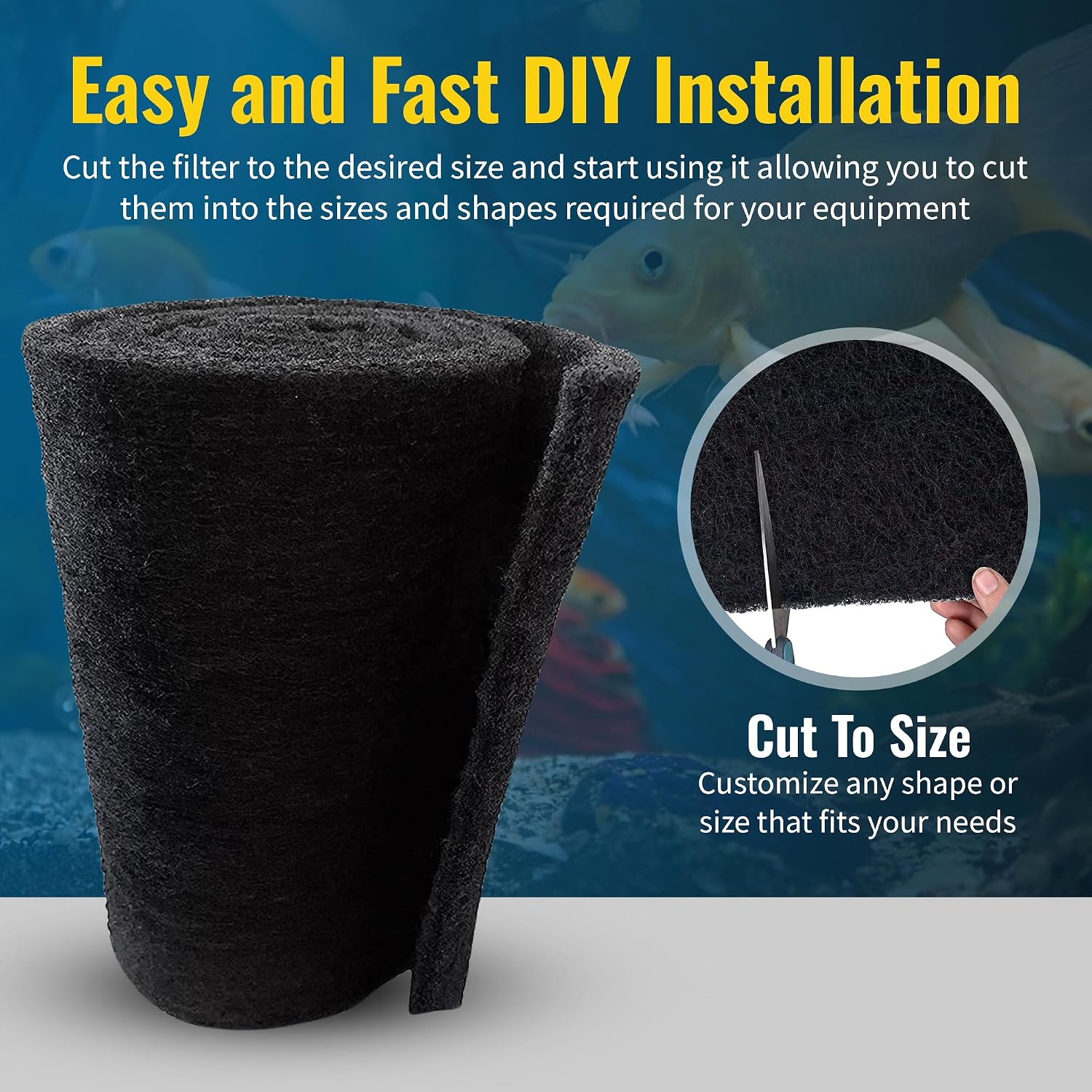 Activated Carbon Filter Media Pad – Premium Activated Carbon — view 5