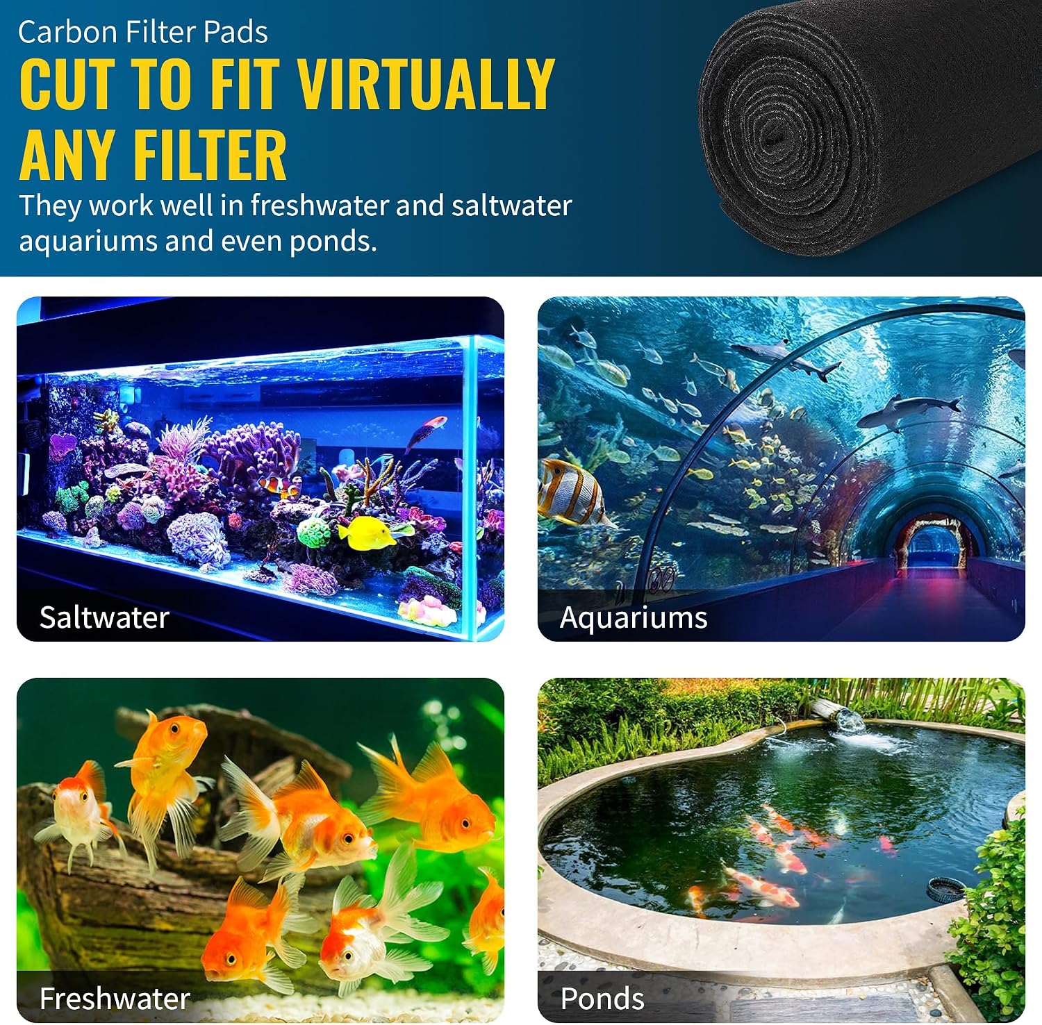 Activated Carbon Filter Media Pad – Premium Activated Carbon — view 7