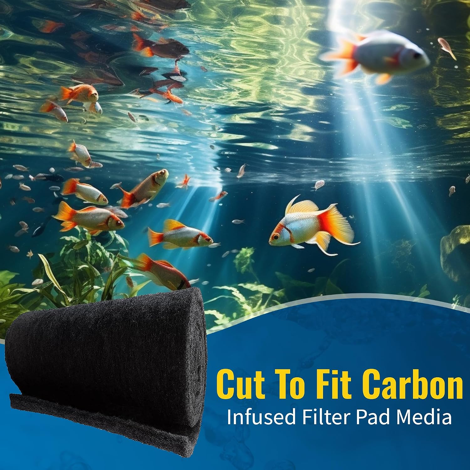 Activated Carbon Filter Media Pad – Premium Activated Carbon — view 2