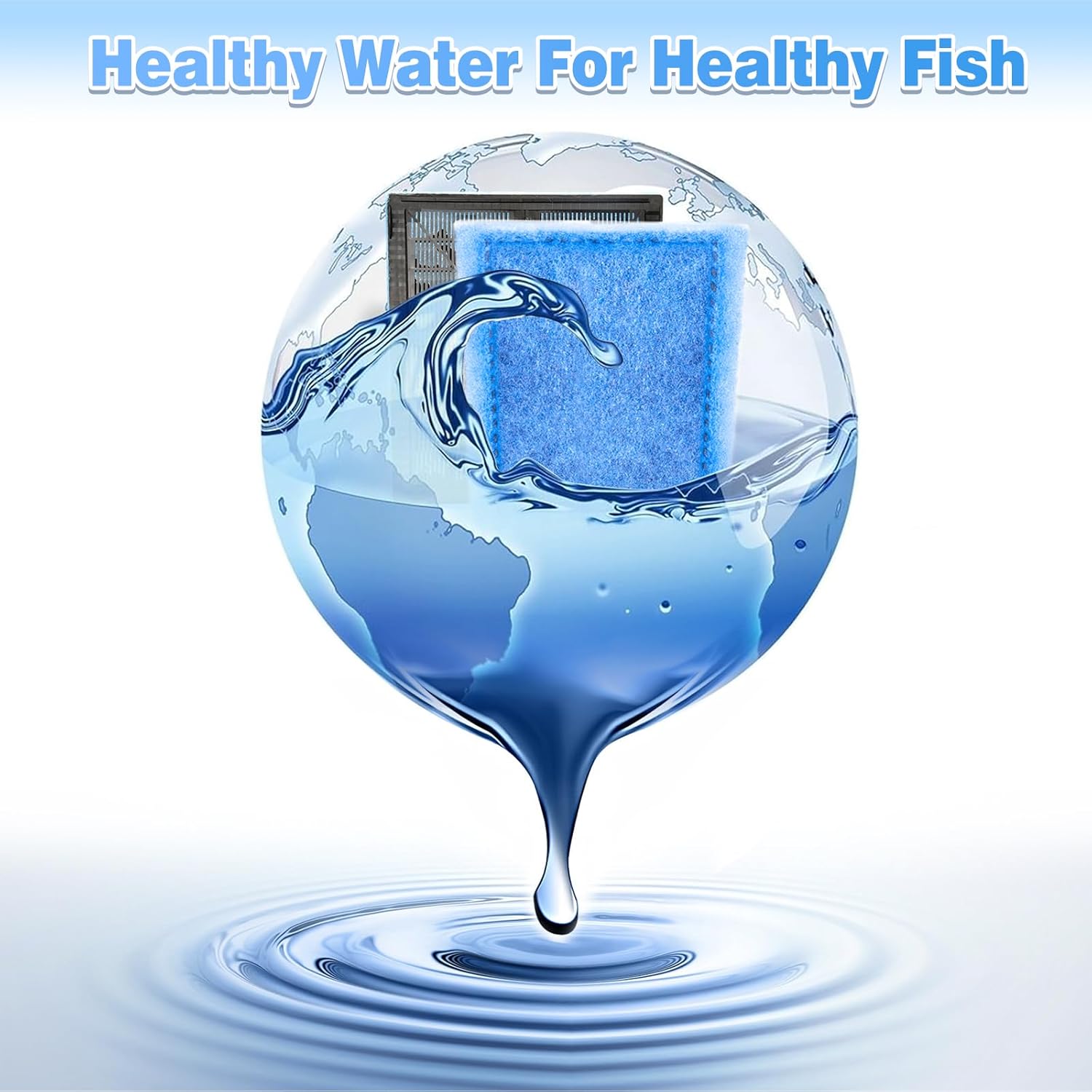 Blue Aquarium Filter Cartridges for Penguin Power Filters (6-Pack) — view 8