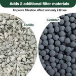 5-in-1 Advanced Aquarium Filter Cartridges with Zeo-lite (8-Pack) — view 4