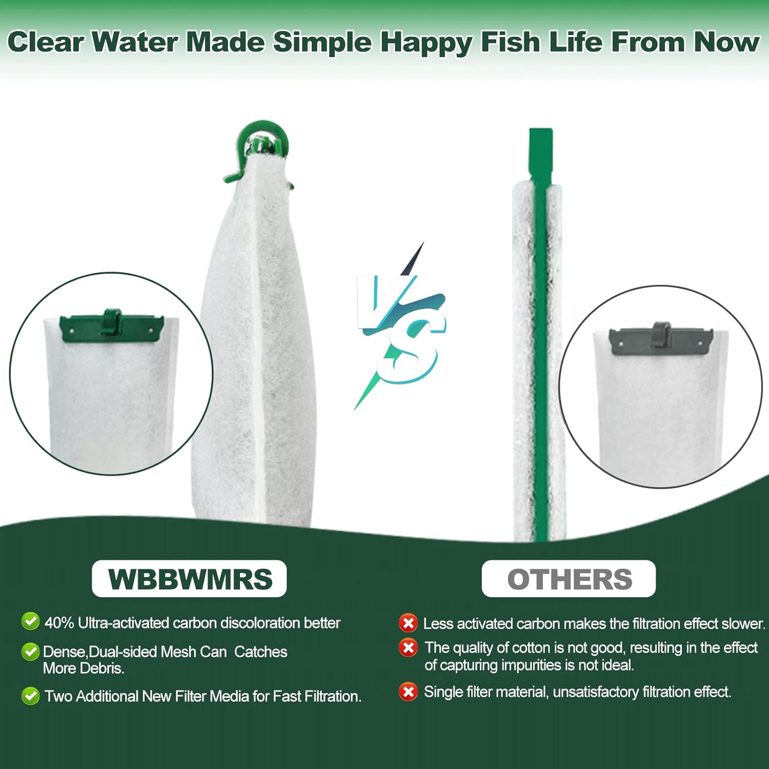 5-in-1 Advanced Aquarium Filter Cartridges with Zeo-lite (8-Pack) — view 6