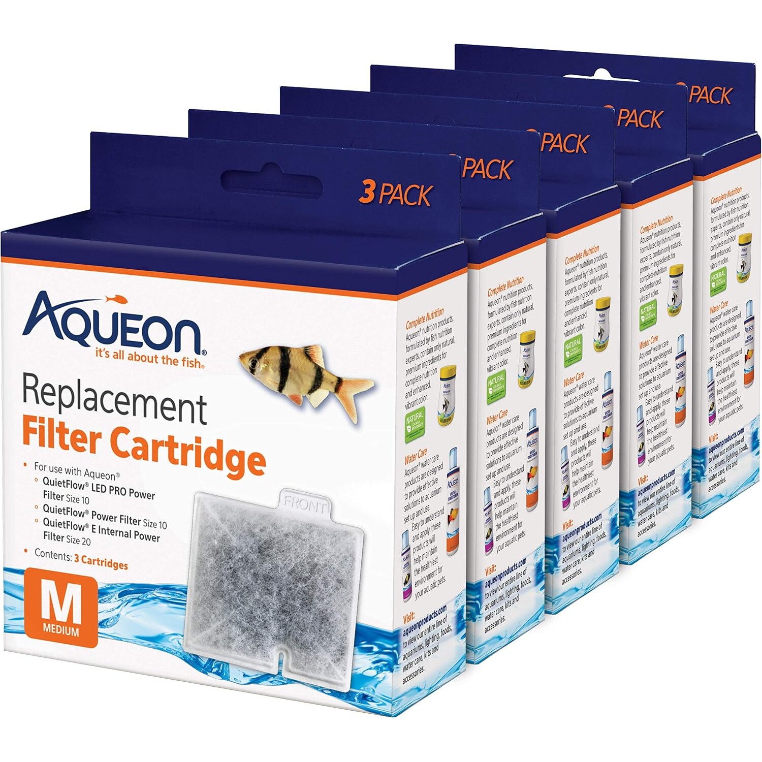 Medium QuietFlow Filter Cartridges – 3 Pack for Crystal Clear — view 10