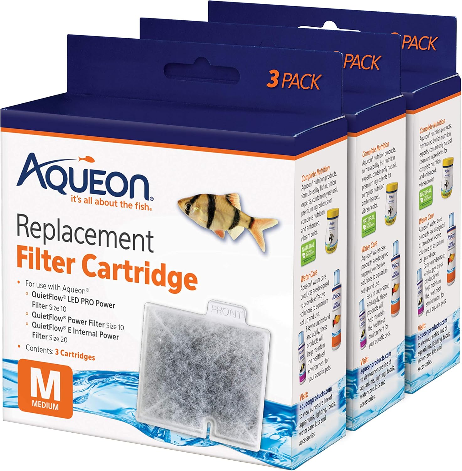 Medium QuietFlow Filter Cartridges – 3 Pack for Crystal Clear — view 12