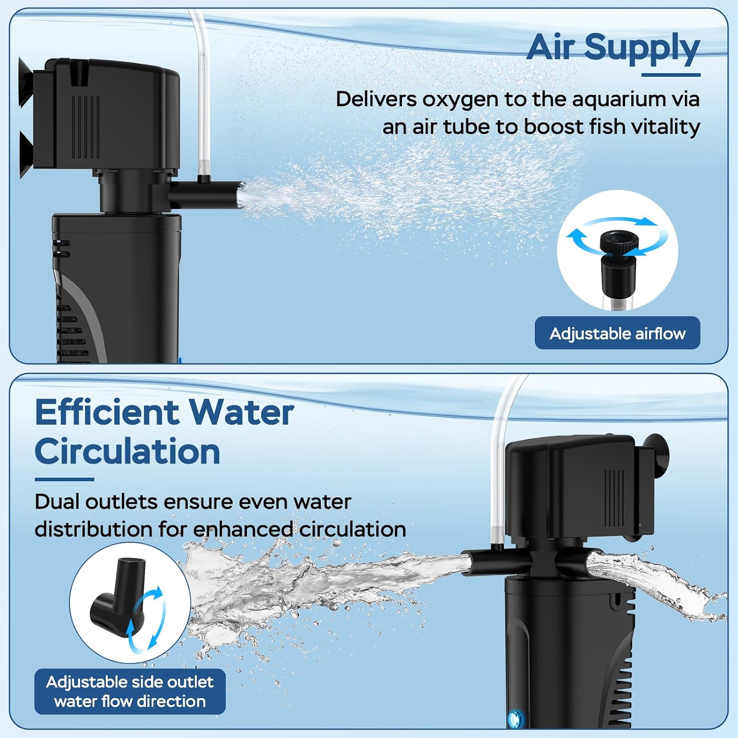 Submersible UV Aquarium Filter with Timer – Clear Water & — view 7
