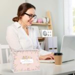 Pink Floral Desk Calendar