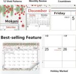 Pink Floral Desk Calendar