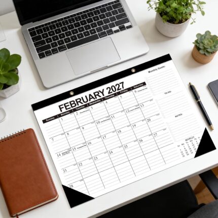 Large 18-Month Desk Pad Calendar