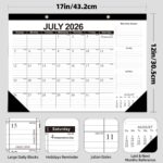 Large 18-Month Desk Pad Calendar
