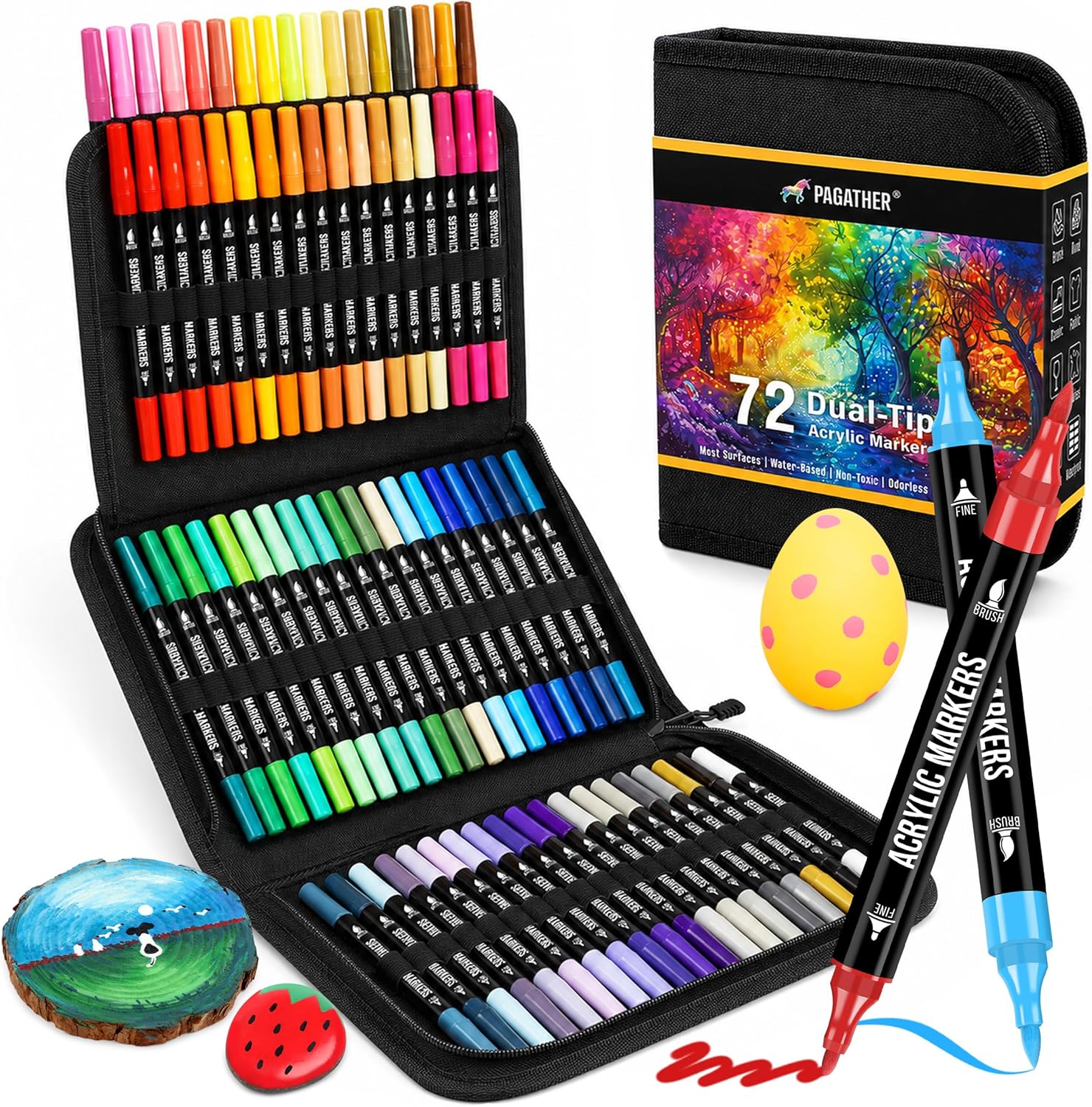 Dual-Tip Acrylic Markers