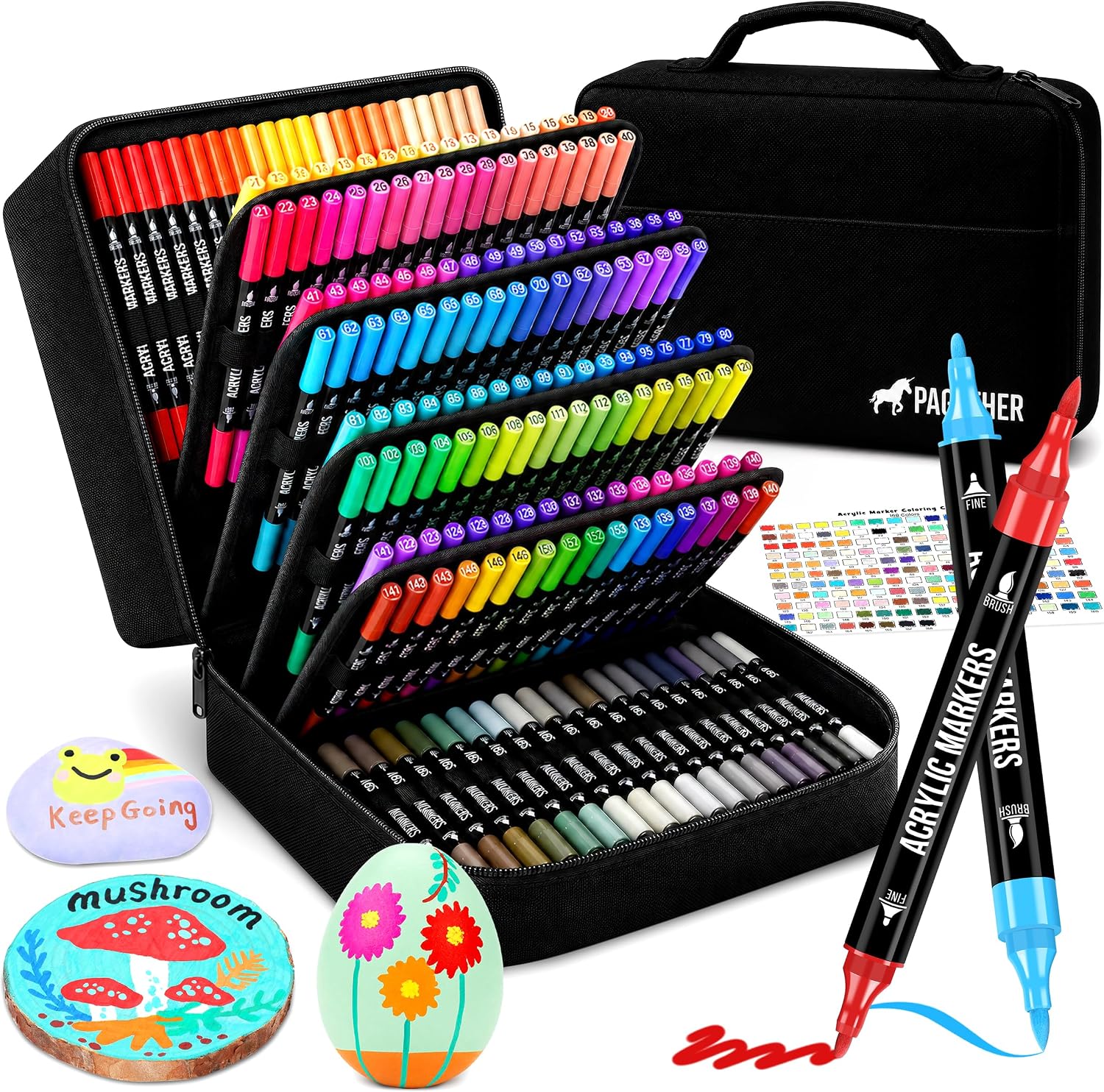 Dual-Tip Acrylic Markers