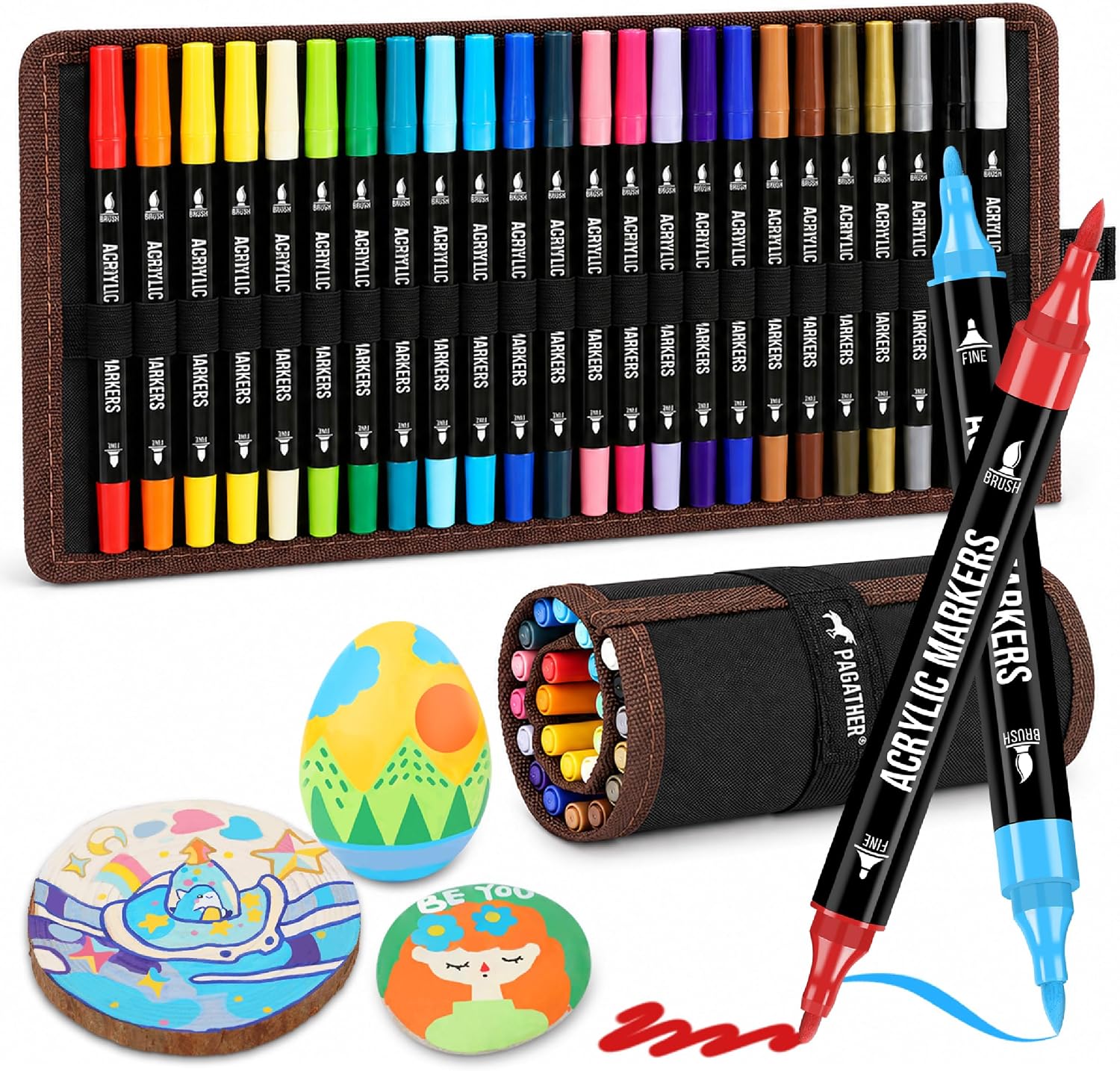 Dual-Tip Acrylic Markers