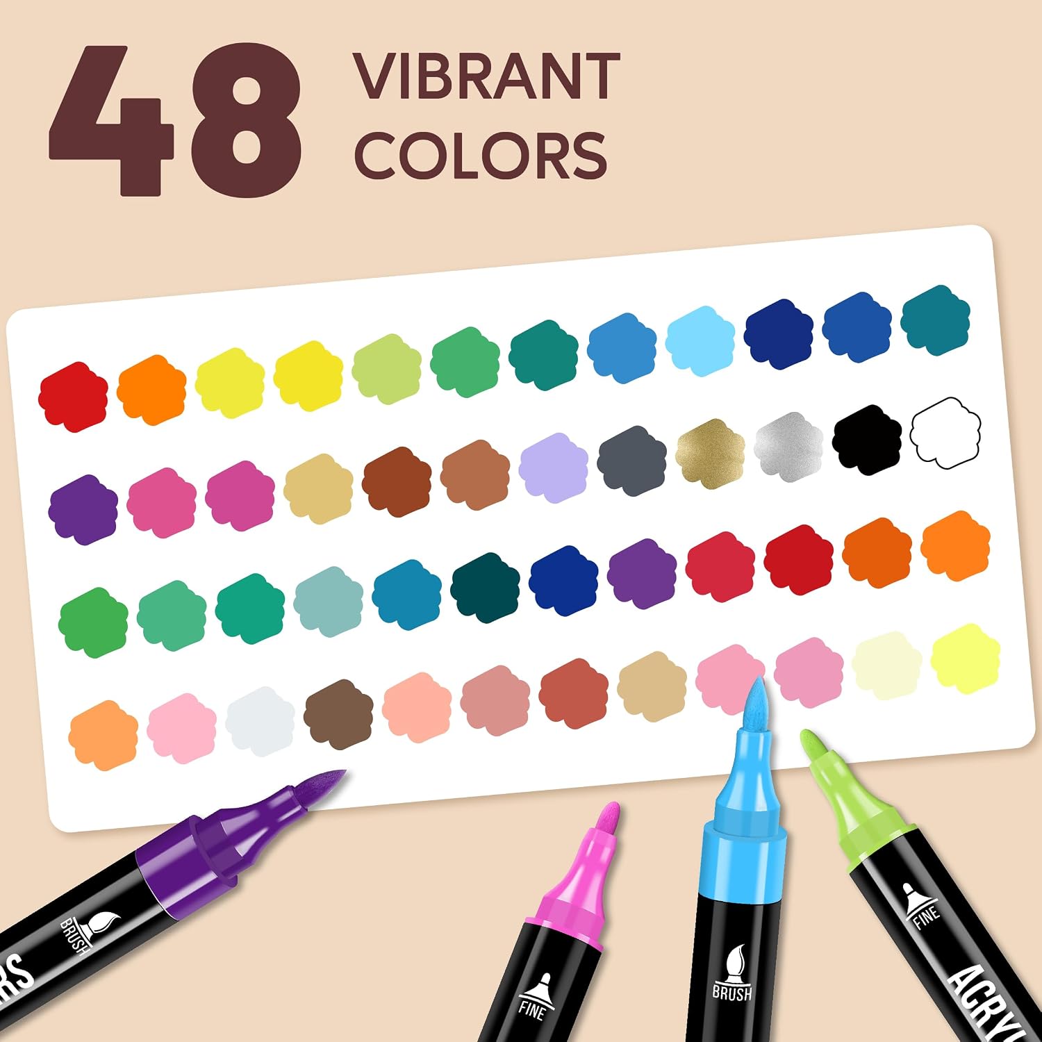 Dual-Tip Acrylic Markers