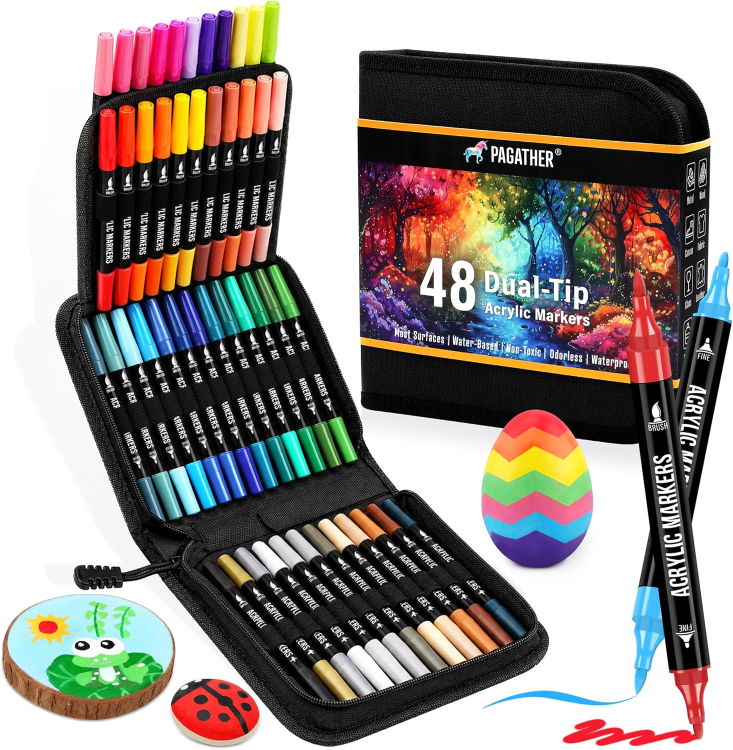Dual-Tip Acrylic Markers