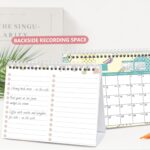 Floral Desk Calendar
