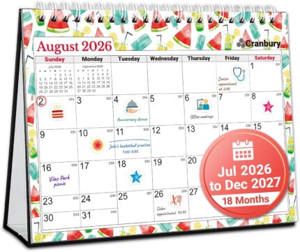 Watermelon Desk Calendar