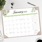 Botanical Greenery Desk Calendar