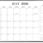Executive Black Leatherette Desk Calendar Pad