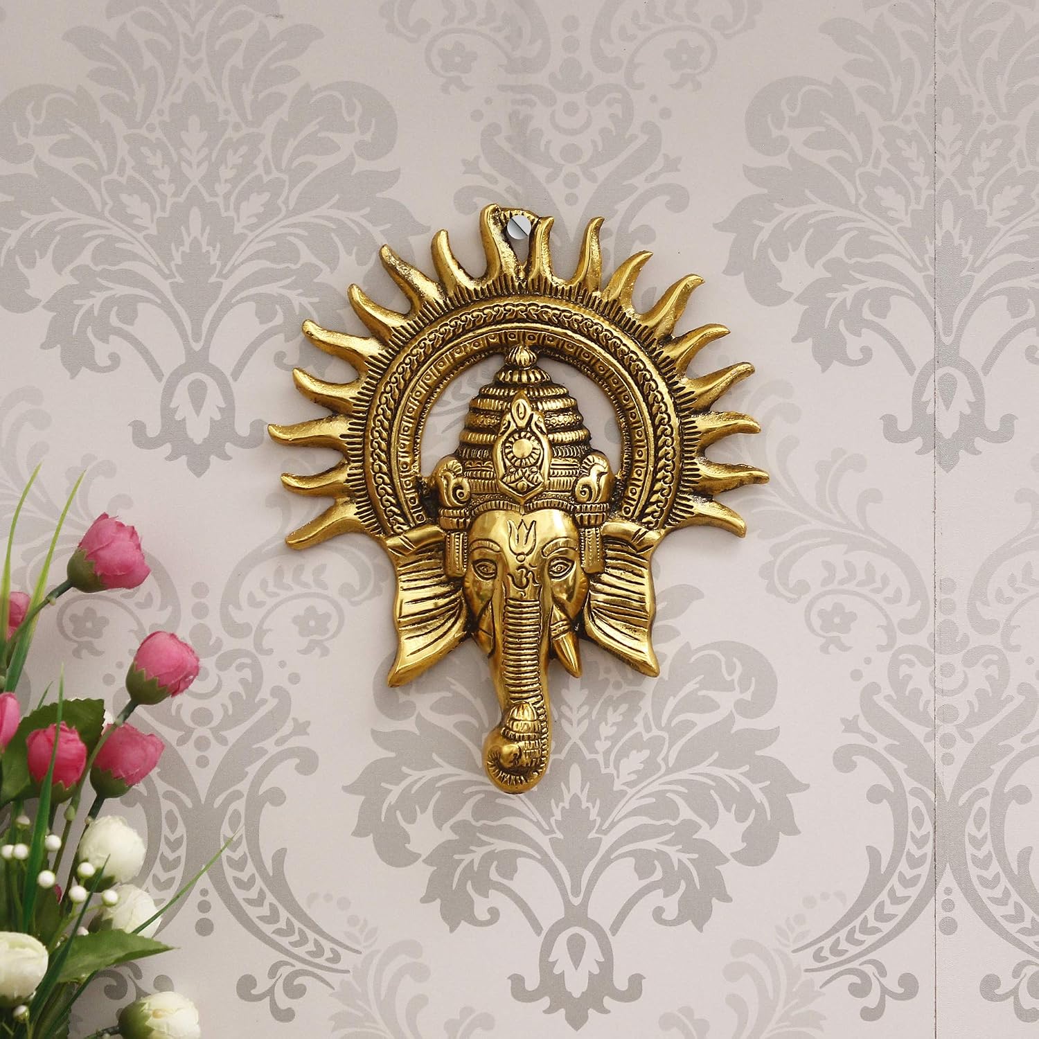 Brass Ganesha Sun Aura